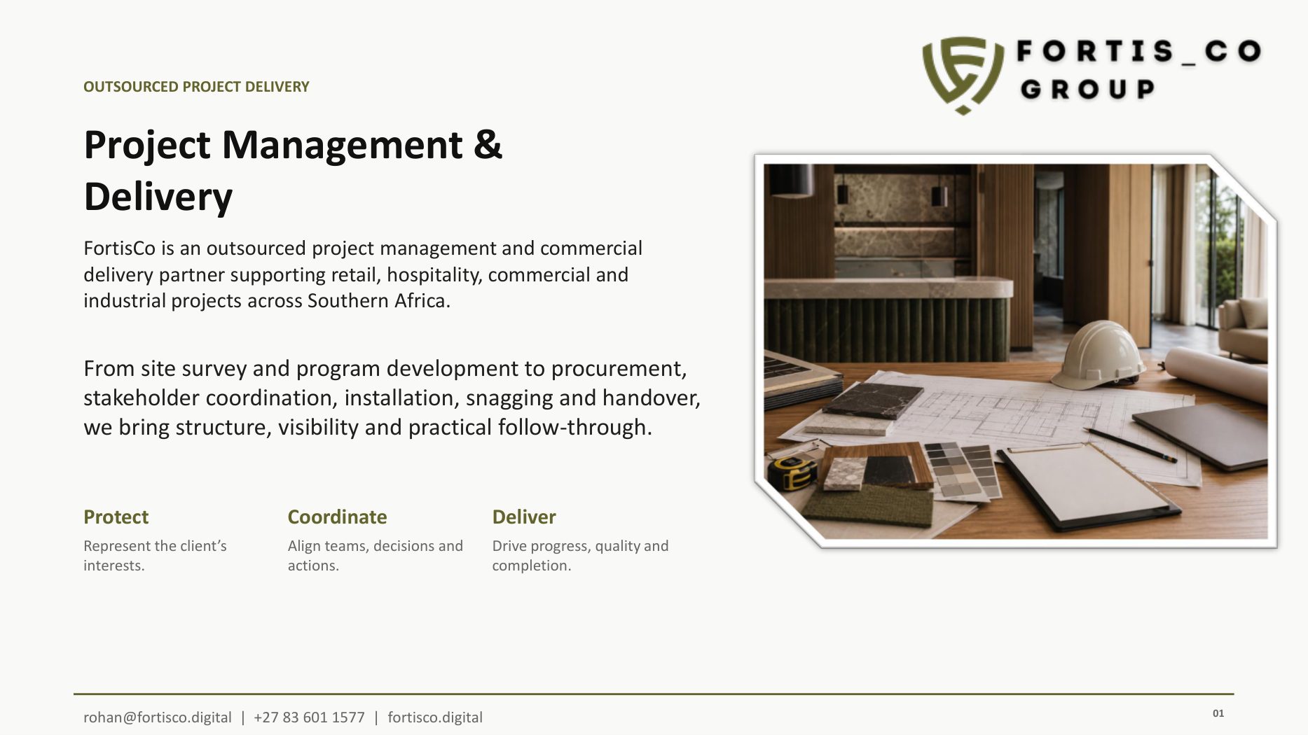FortisCo client side approach capability statement preview