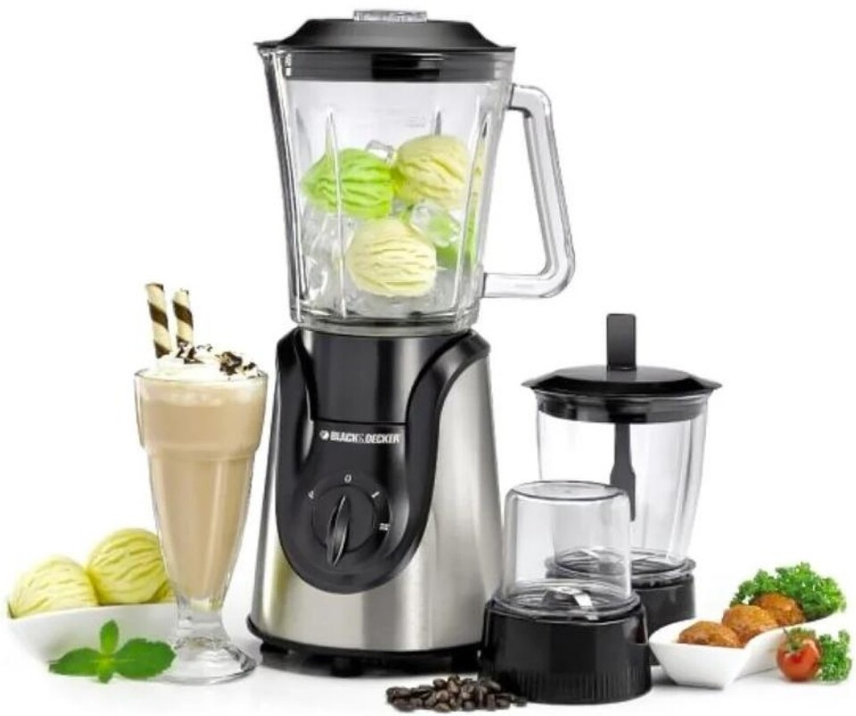 Black+Decker BX600G-B5 – 600W Glass Blender with Grinder & Mincer