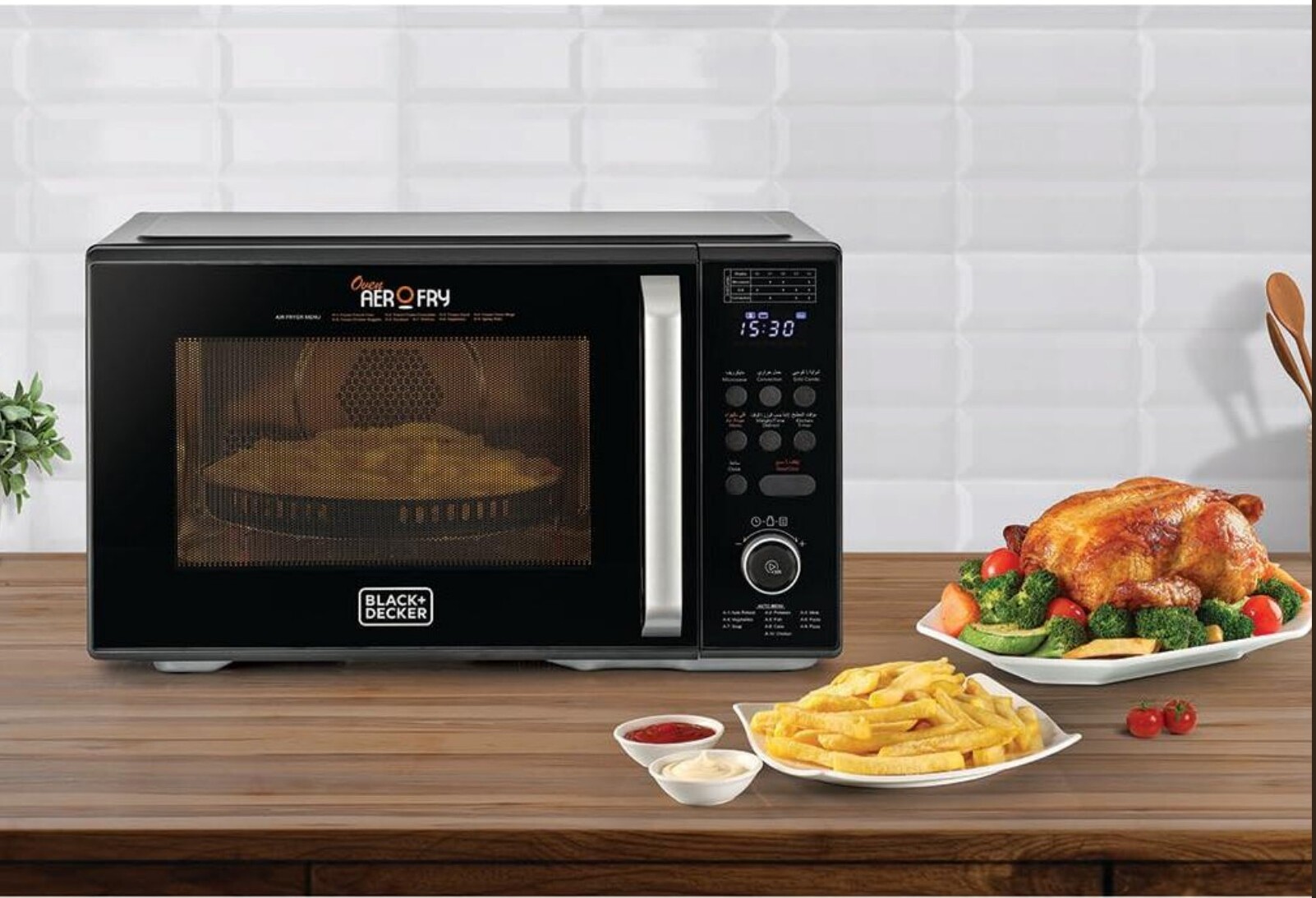 Black+Decker MZAF2910-B5 – 29L Microwave with Air Fryer