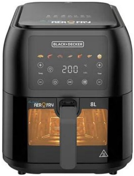 Black+Decker SAF80W-B5 – 8L Slim Airfryer with Window