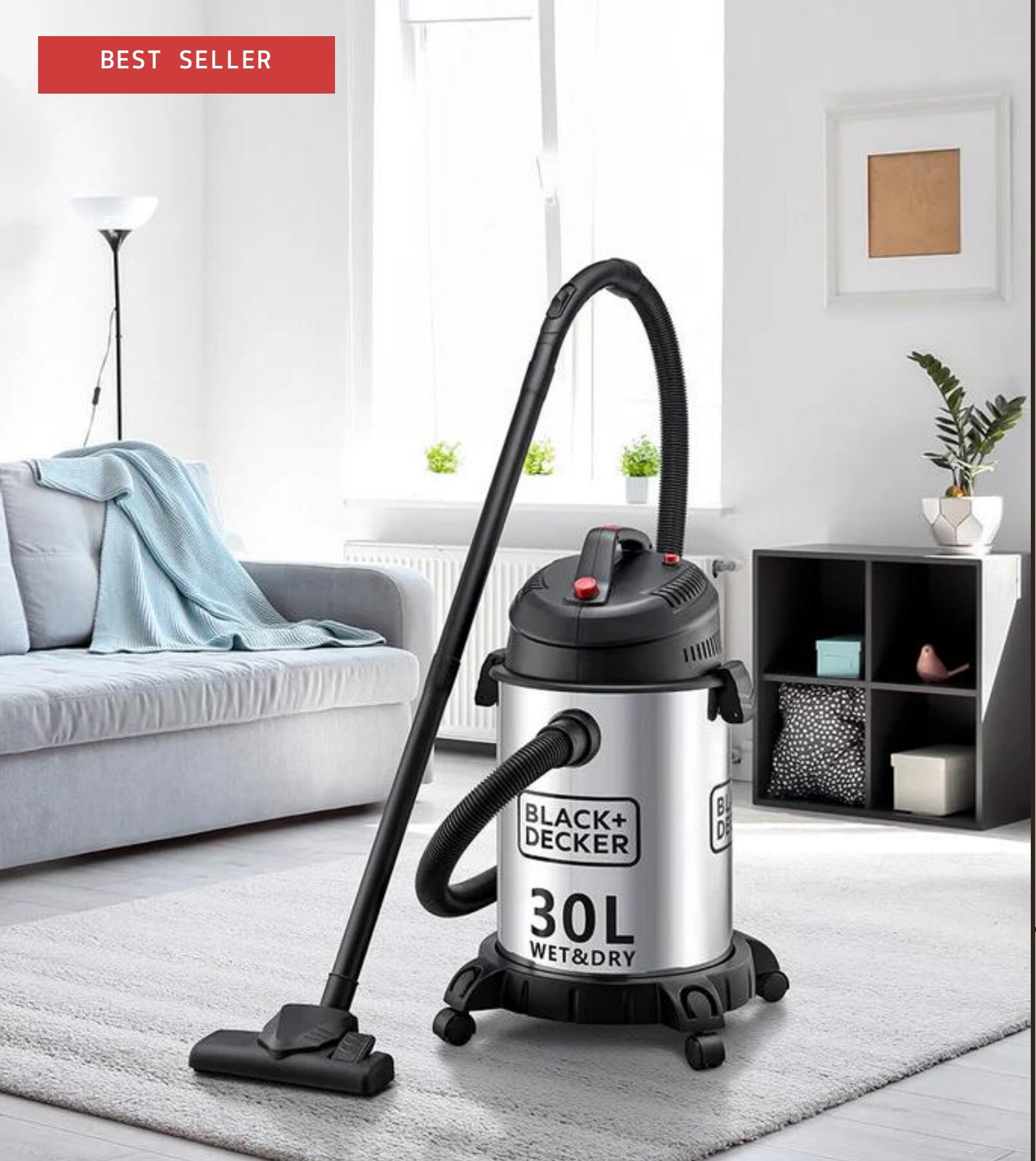 Black+Decker WV1450-B5 – 30L Wet & Dry Vacuum Cleaner